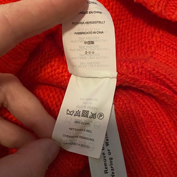 J. Crew Cozy Reddish Coral Women's Sweater. Size XS. Wool blend. Crew Neck. - Picture 12 of 12
